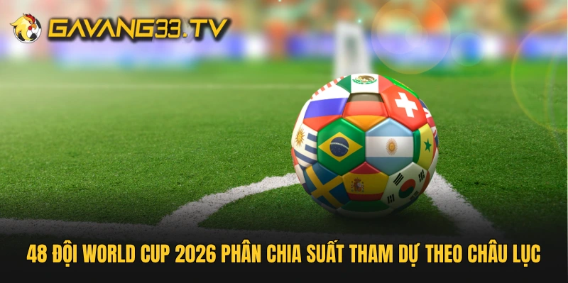 48 đội World Cup 2026 phân chia suất tham dự theo châu lục