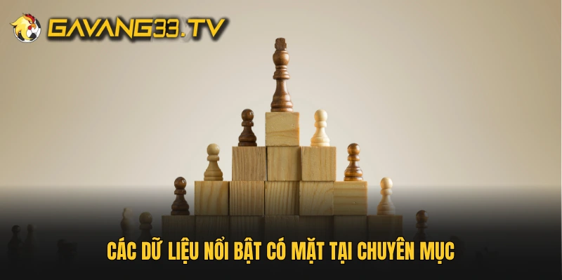 Các dữ liệu nổi bật có mặt tại chuyên mục
