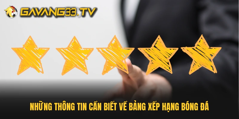 Bảng xếp hạng bóng đá và cách đọc phong độ đội bóng