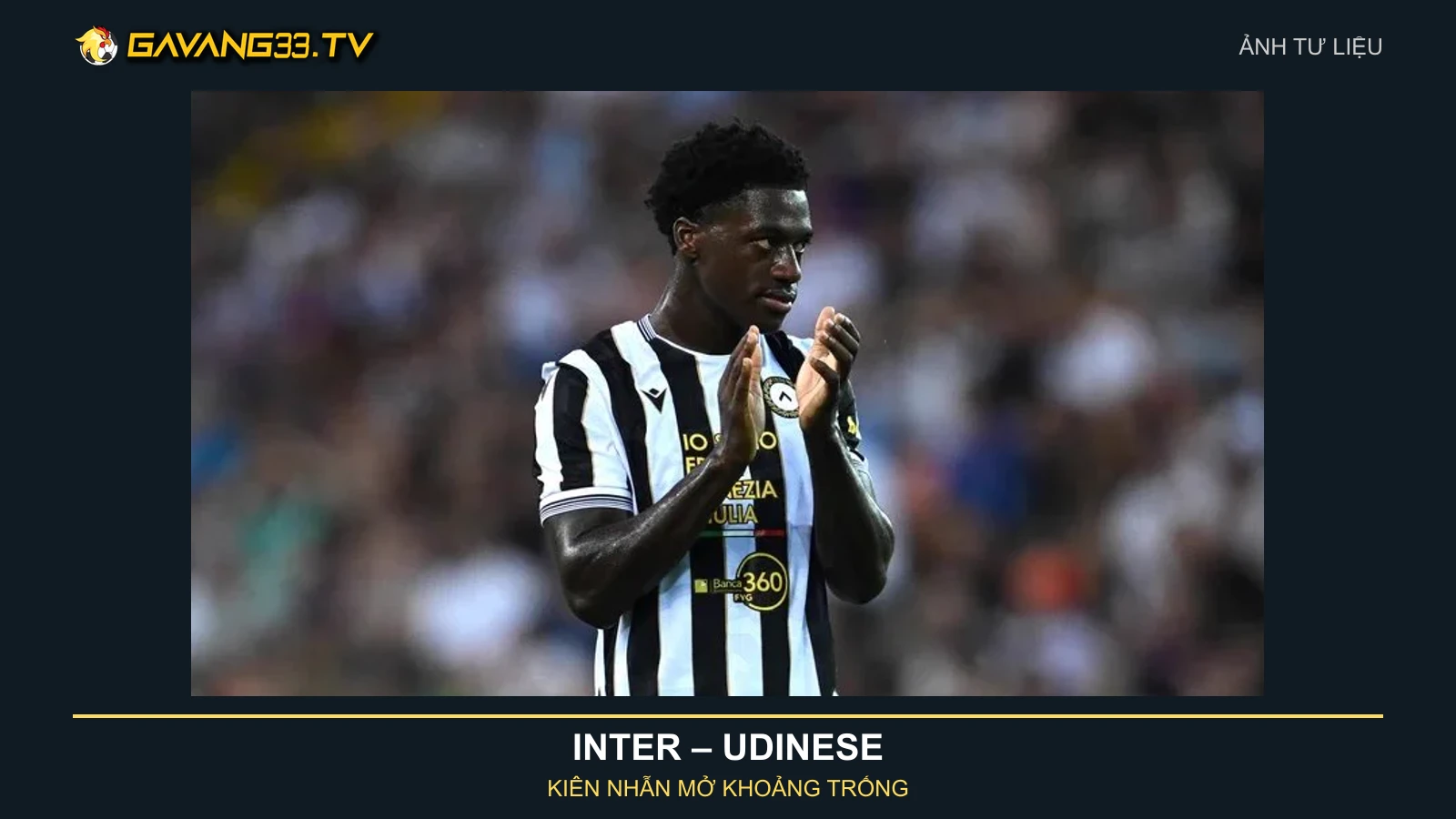 Ảnh tư liệu James Abankwah trong màu áo Udinese