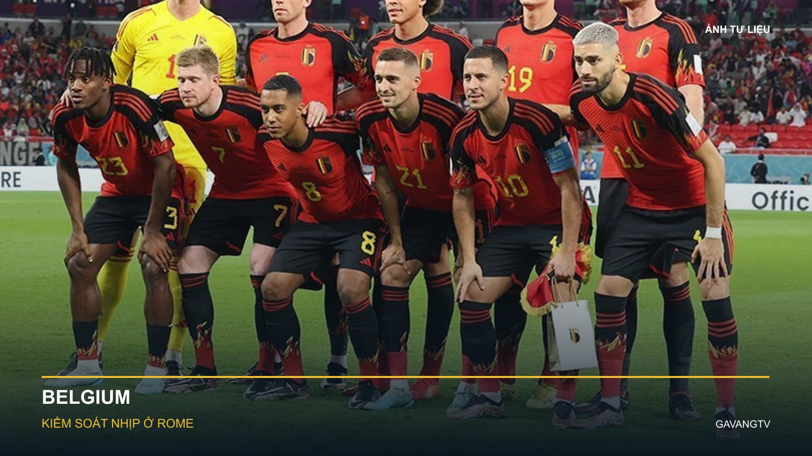 Ảnh tư liệu đội tuyển Belgium tại World Cup 2022