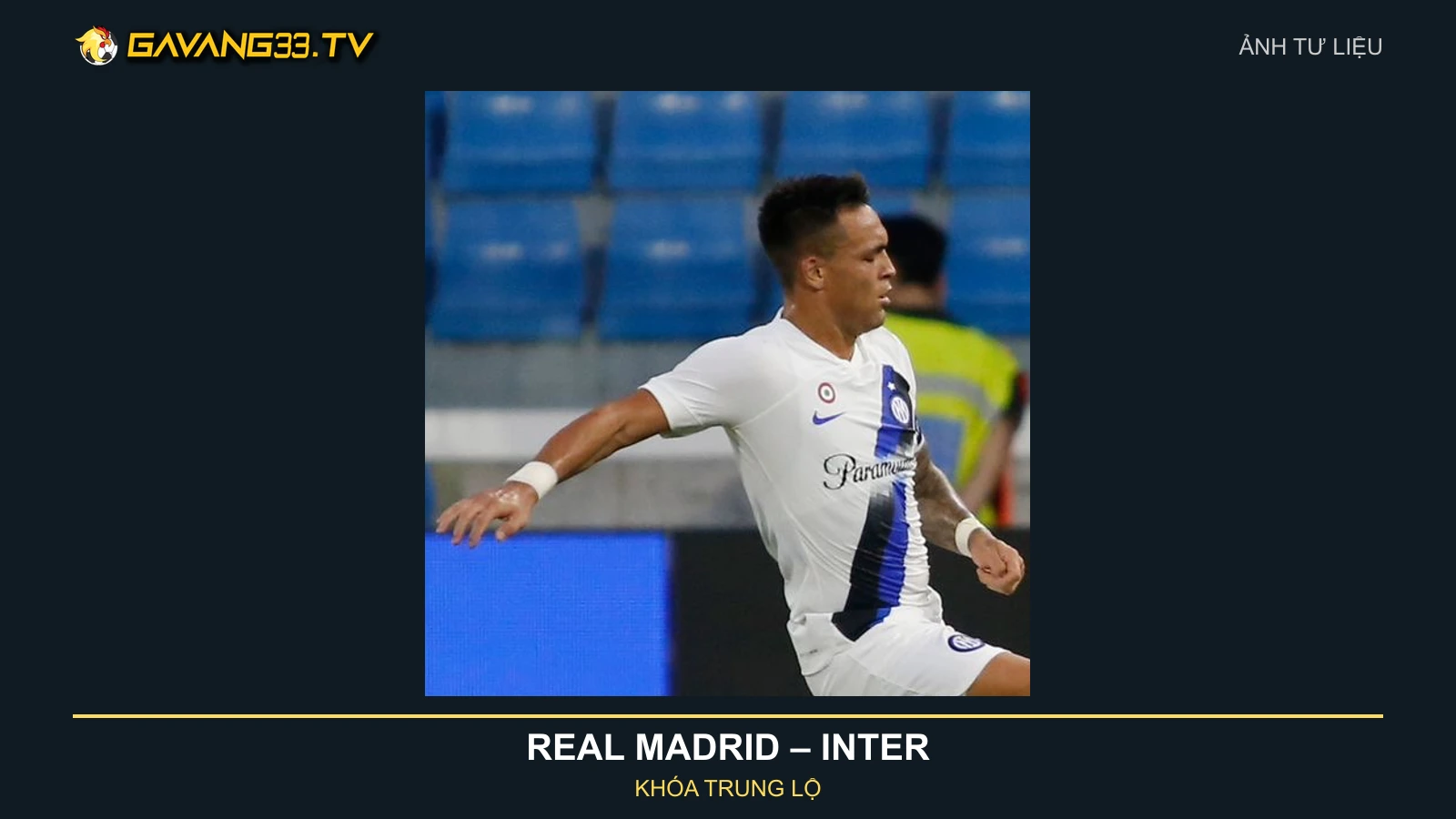 Ảnh tư liệu Lautaro Martínez trong màu áo Inter