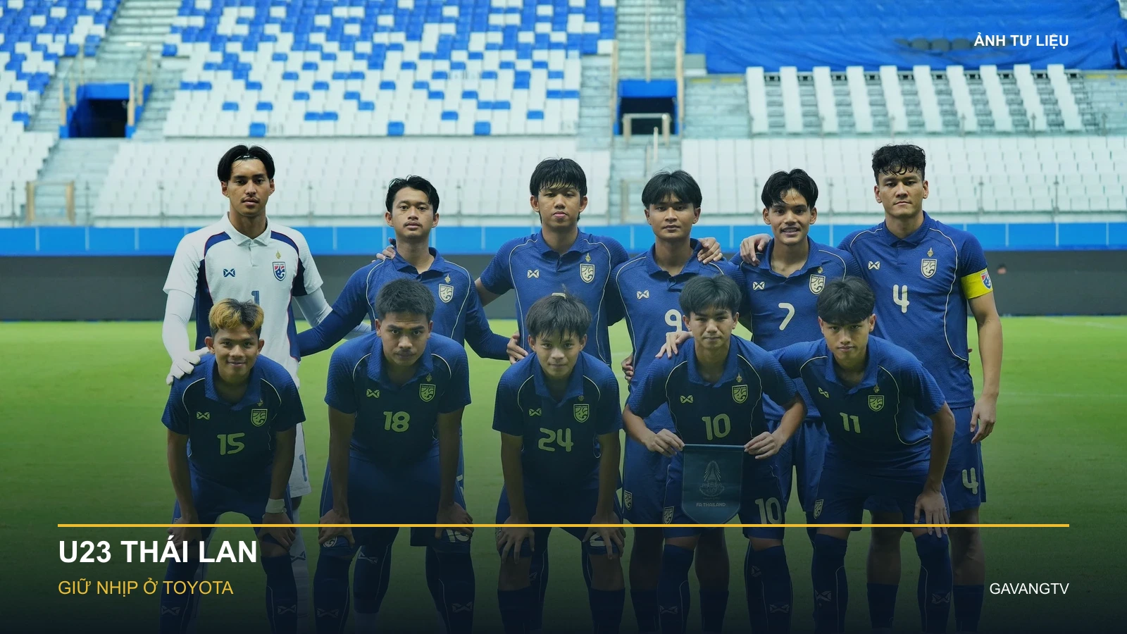 Ảnh tư liệu đội tuyển U23 Thái Lan trong ảnh đội hình